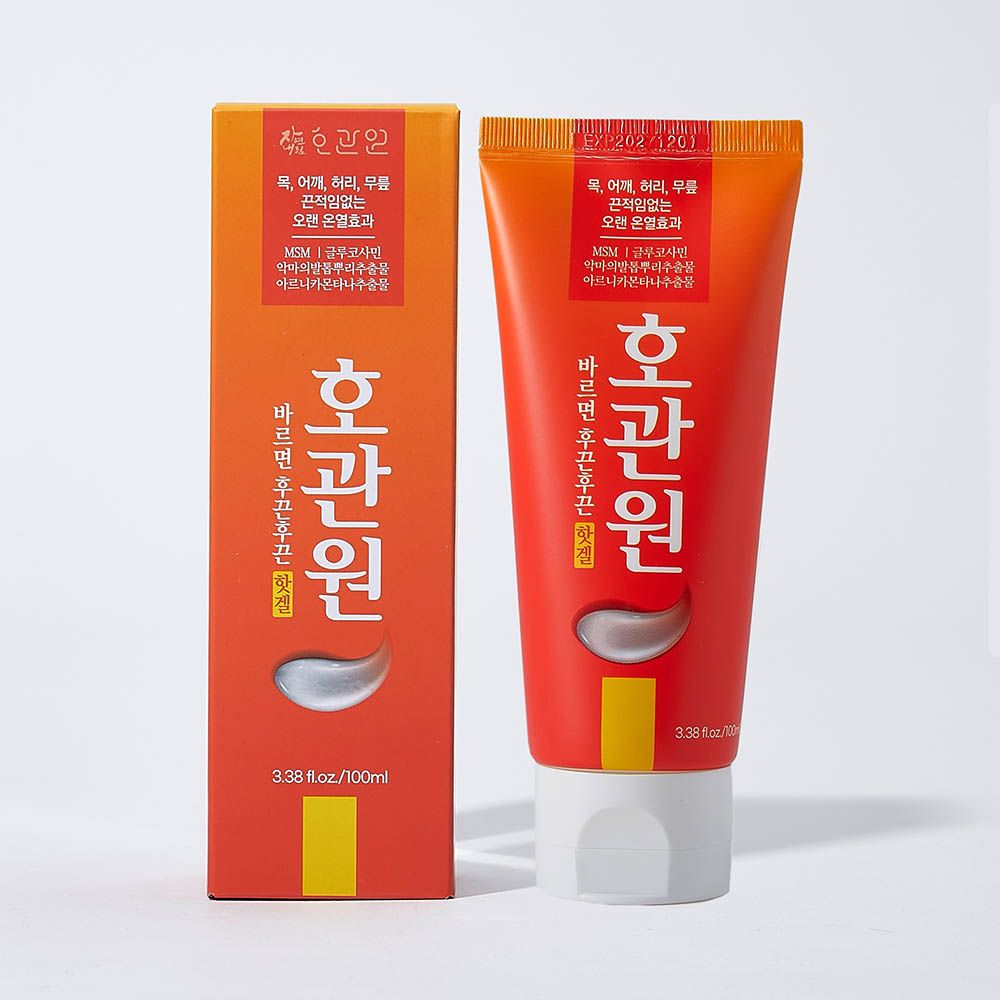 HOGUANWON Cool & Hot Sports Gel 100ml – Menthol Cooling + Camphor Warming, Fast-Absorbing Muscle Relief with Soothing Peppermint Extract _ Made in KOREA